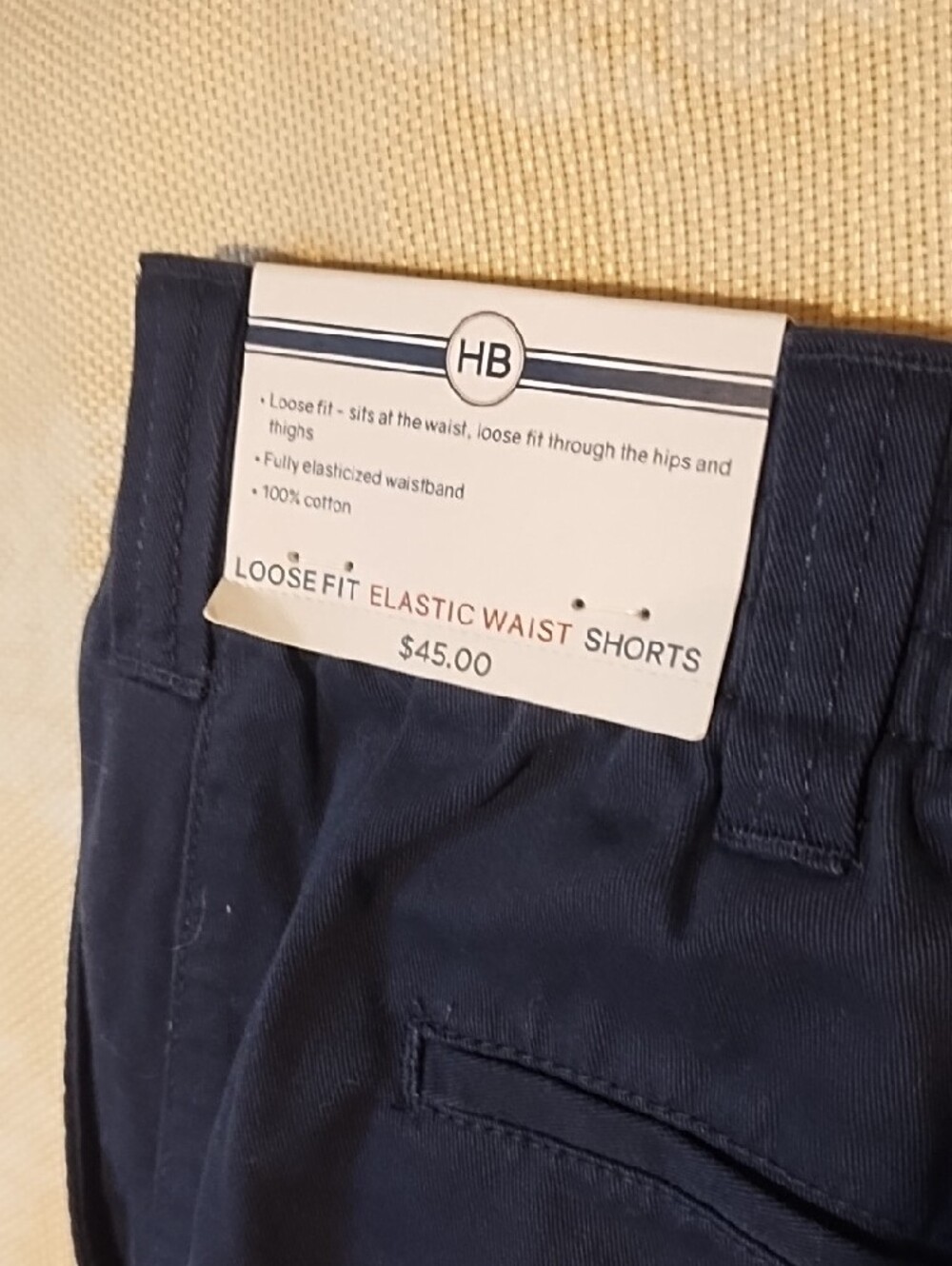 Harbor Bay Nwt size 1XL Men's Navy Flat-Front Shorts. - Picture 7 of 9